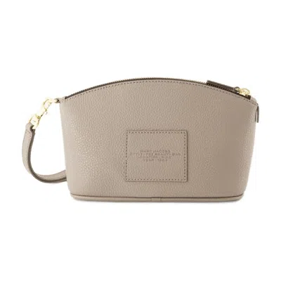 Marc Jacobs Pebbled Leather Clutch In Gray
