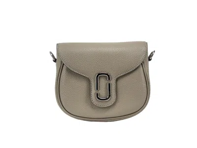 Marc Jacobs Pebbled Leather Crossbody Bag In Gray