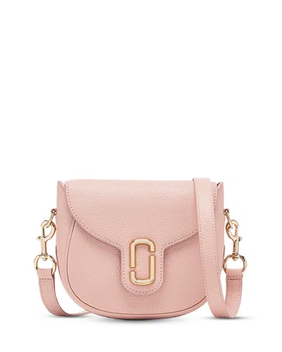 Marc Jacobs Pebbled Leather Saddle Bag In Pink