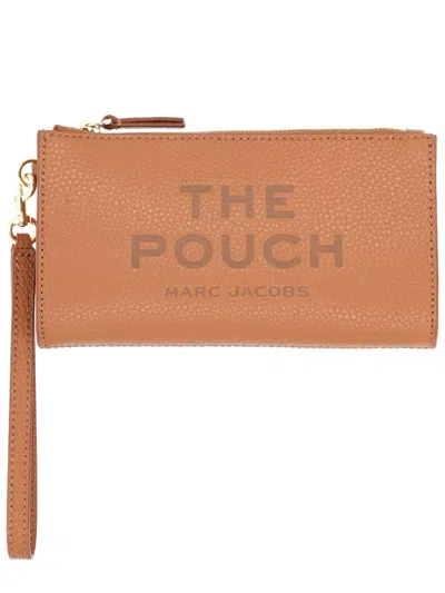Marc Jacobs Stylish Clutch Bag Wrist Strap In Brown