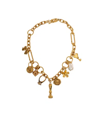 Marc Jacobs Pendant Necklace In Green