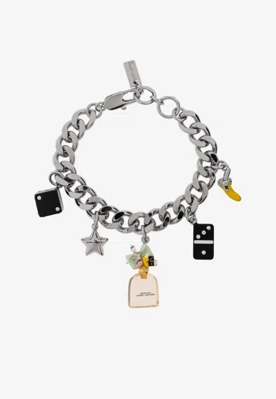Marc Jacobs Perfect Charm Bracelet In Silver