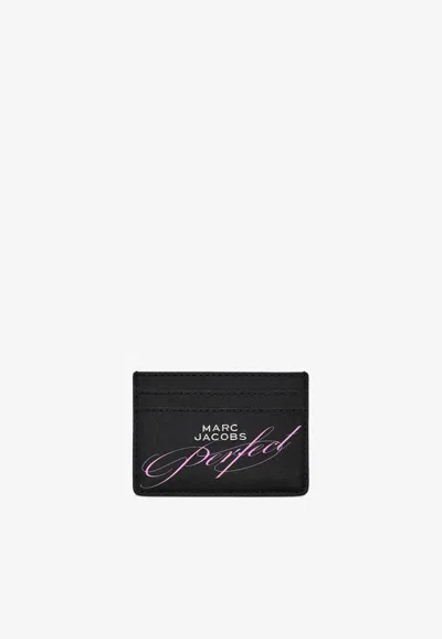 Marc Jacobs Perfect Everyday Leather Cardholder In Black