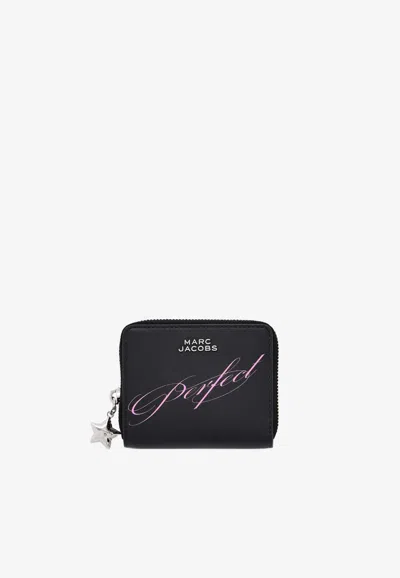 Marc Jacobs Perfect Everyday Slim Compact Wallet In Black