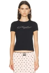 Marc Jacobs Perfect Shrunken T-shirt In Black