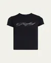 Marc Jacobs Perfect Shrunken T-shirt In Black
