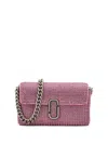 Marc Jacobs Embellished The Mini Soft Shoulder Bag In Petalpink