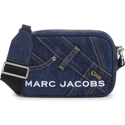 Marc Jacobs Pieced Denim Bold Flash Camera Bag In Blue