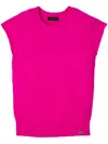 Marc Jacobs Logo-plaque Wool Vest In Pink