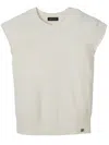 Marc Jacobs Pilled Wool Vest In White