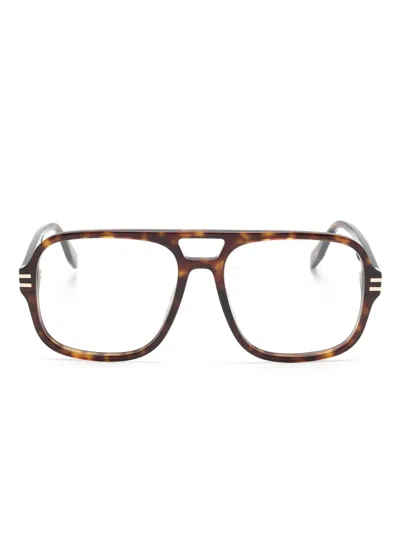 Marc Jacobs Pilot-frame Glasses In Brown