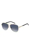 Marc Jacobs 59mm Gradient Pilot Sunglasses In Blue
