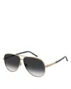 Marc Jacobs Pilot Sunglasses, 61mm In Rhl-o