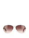 Marc Jacobs Pilot-frame Sunglasses In Brown