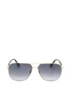 Marc Jacobs Metal Aviator Sunglasses For Men In Gold