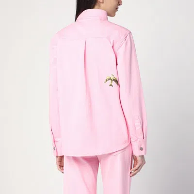 Marc Jacobs Pink Shirt With Denim Prints