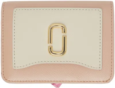 Marc Jacobs Pink & Off-white 'the Utility Snapshot Mini Compact' Wallet In 695 Rose Multi