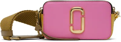 Marc Jacobs The Snapshot Shoulder Bag In Rose-pink Leather