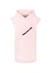 Marc Jacobs Pink Brushed Dress For Girl With Pouch In Pink