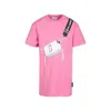 Marc Jacobs Pink Dress For Girl With Bag Print In Pink