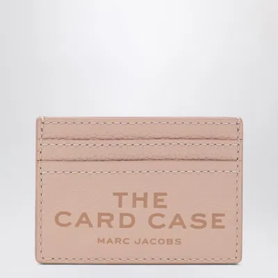 Marc Jacobs Pink Full-grain Leather Cardholder In Brown