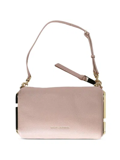 Marc Jacobs Snapshot Leather Shoulder Bag In Pink