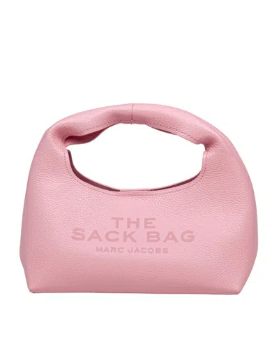 MARC JACOBS MARC JACOBS PINK LEATHER MINI SACK BAG