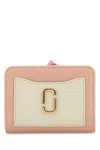 Marc Jacobs Pink Leather Mini Utility Snapshot Wallet In Rosemulti