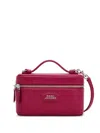 Marc Jacobs The Vanity Bag Pink Crossbody Bag With Removable Shoulder Strap And Logo Lettering On The Front In L In Purple