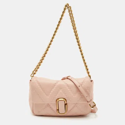Pre-owned Marc Jacobs Pink Quilted Leather The J Marc Shoulder Bag