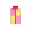 Marc Jacobs Pink Reversible Vest For Girl With Logo In Fuchsia