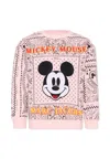 Marc Jacobs Pink Sweatshirt For Girl With Mickey Mouse In Pink