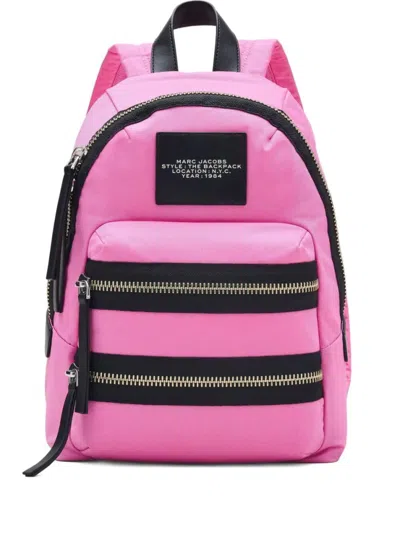 Marc Jacobs Pink The Biker Nylon Medium Backpack