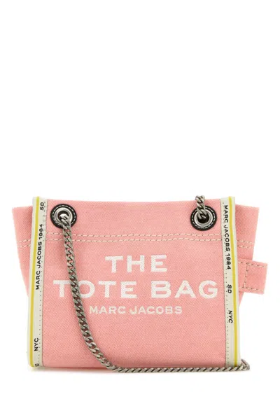 MARC JACOBS PINK THE DENIM CHAIN CROSSBODY BAG