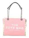 Marc Jacobs Pink The Denim Chain Medium Tote