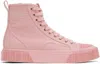 Marc Jacobs The High Top Sneakers In 669 Ribbon Pink