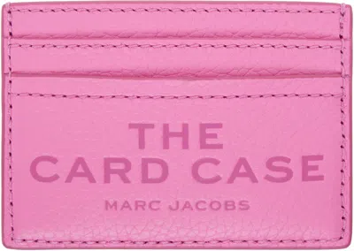 MARC JACOBS PINK 'THE LEATHER CARD CASE' CARD HOLDER