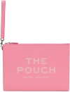 MARC JACOBS PINK 'THE LEATHER LARGE' POUCH