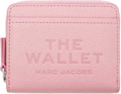 Marc Jacobs Pink 'the Leather Mini Compact' Wallet In 669 Ribbon Pink