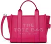 MARC JACOBS PINK 'THE LEATHER SMALL' TOTE