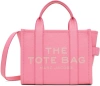 MARC JACOBS PINK 'THE LEATHER SMALL' TOTE
