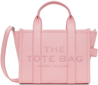 Marc Jacobs Pink 'the Leather Small' Tote In 669 Ribbon Pink