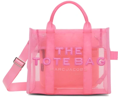 Marc Jacobs Pink 'the Mesh Medium' Tote In 675 Candy Pink