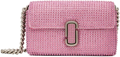 Marc Jacobs J Marc Mini Embellished Shoulder Bag In Pink