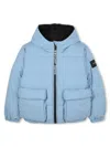 Marc Jacobs Checked Puffer Jacket In Blue