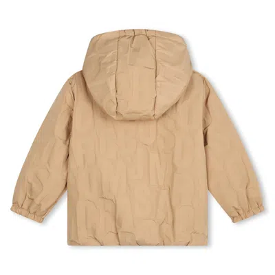 Marc Jacobs Kids' Piumino Reversibile Con Logo In Beige