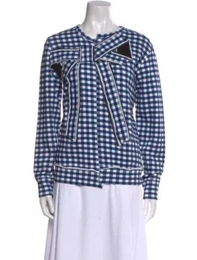 Pre-owned Marc Jacobs Plaid Print Crew Neck Sweater In Multi