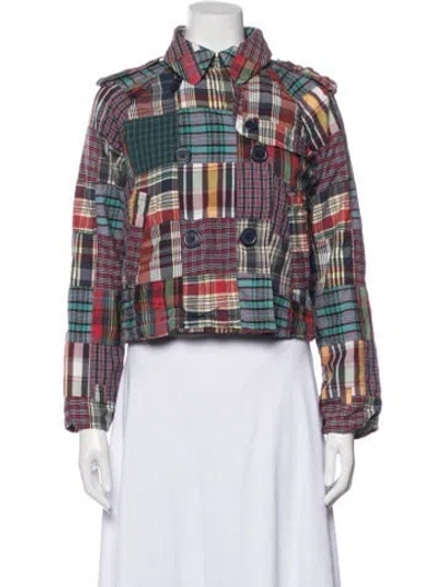 Pre-owned Marc Jacobs Plaid Print Jacket In Multi