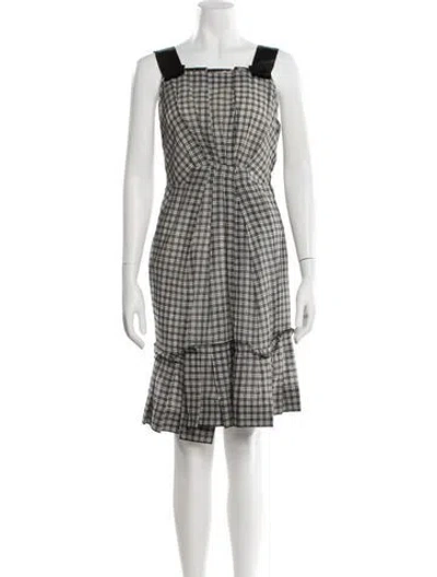 Pre-owned Marc Jacobs Plaid Print Knee-length Dress