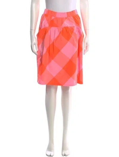 Pre-owned Marc Jacobs Plaid Print Knee-length Skirt In Multi
